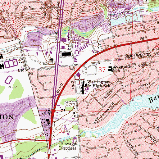 Topographic Map of Corry Field Shopping Mart, FL