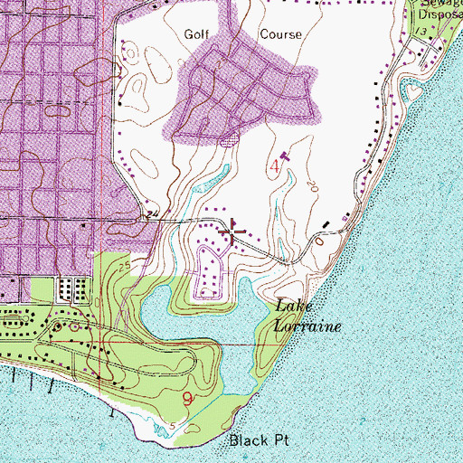 Topographic Map of Sun Plaza, FL