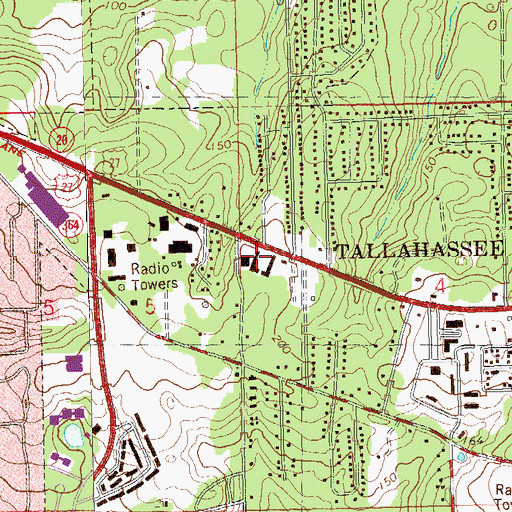 Topographic Map of Blairstone Plaza, FL