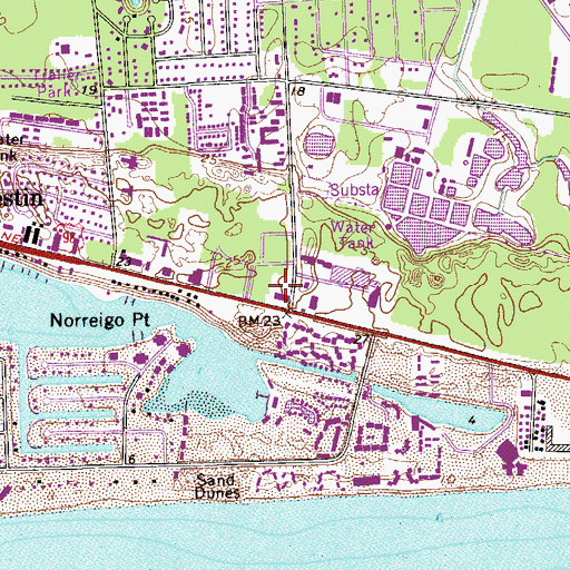 Topographic Map of Palmetto Plaza, FL