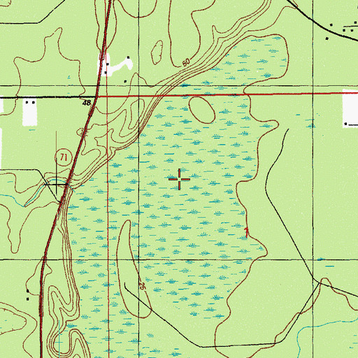 Topographic Map of Parker Plaza Shopping Center, FL