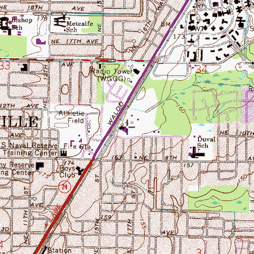Topographic Map of Eastgate Plaza, FL