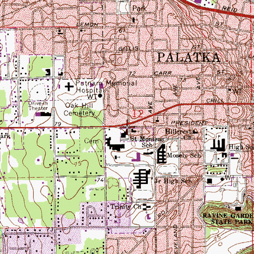 Topographic Map of Azalea Plaza, FL
