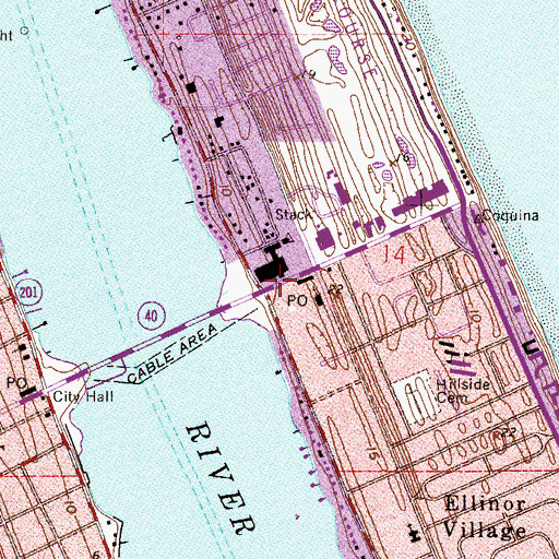 Topographic Map of Trails Shopping Center, FL