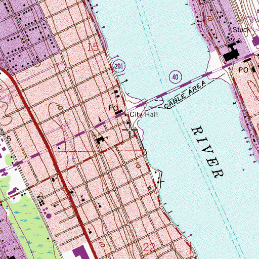 Topographic Map of Grenada Shopping Center, FL