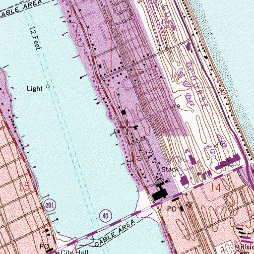 Topographic Map of Ormond Plaza, FL