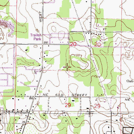 Topographic Map of Colonial Terrace Shopping Center, FL
