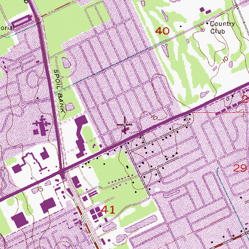 Topographic Map of Contemporary Plaza, FL