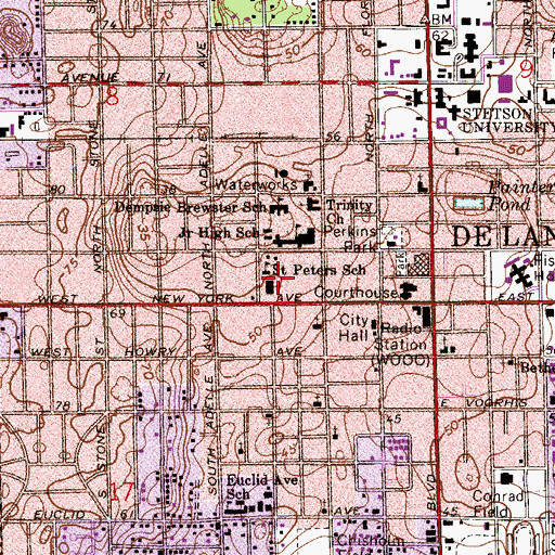 Topographic Map of Westgate Shopping Center, FL
