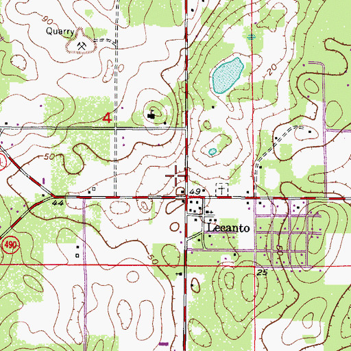 Topographic Map of Beverly Plaza, FL