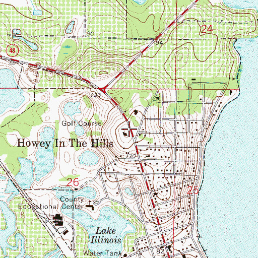 Topographic Map of Indian River Plaza, FL