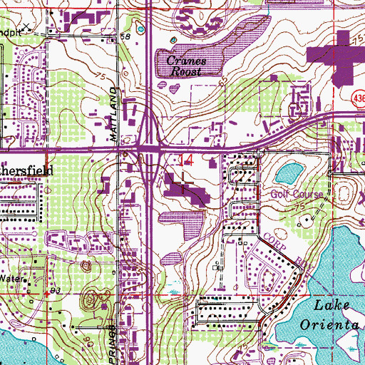 Topographic Map of Interstate Mall, FL