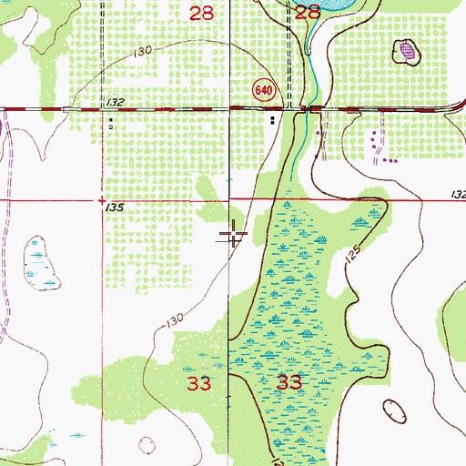 Topographic Map of Sun Ray Shopping Center, FL