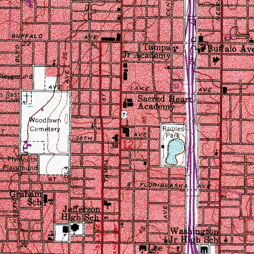 Topographic Map of Bears Plaza, FL