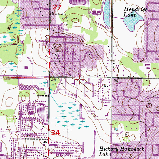 Topographic Map of La Viva Plaza, FL