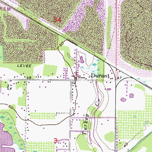 Topographic Map of Highland Plaza, FL