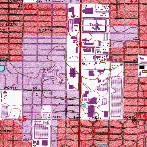 Topographic Map of Home Depot Plaza, FL