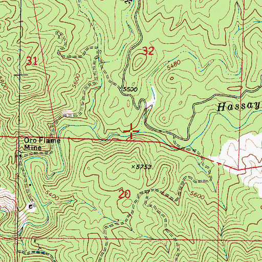 Topographic Map of Groom Creek, AZ