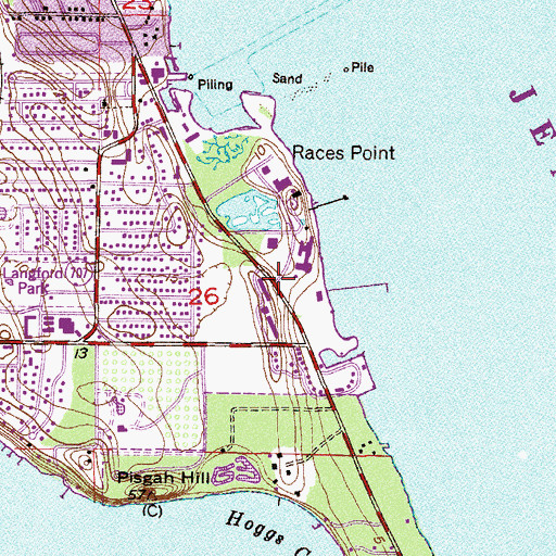Topographic Map of Ocean Breeze Plaza, FL
