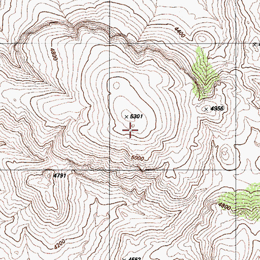 Topographic Map of Grosvenor Hills, AZ