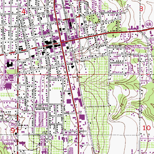 Topographic Map of Wauchula Plaza, FL