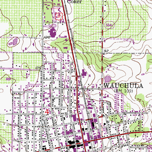 Topographic Map of Earnest Shopping Plaza, FL