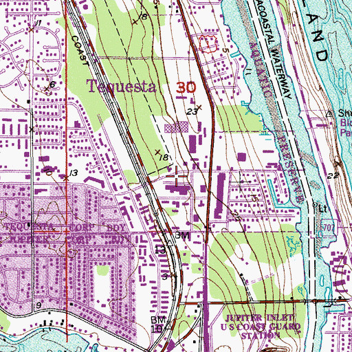 Topographic Map of Lighthouse Plaza, FL