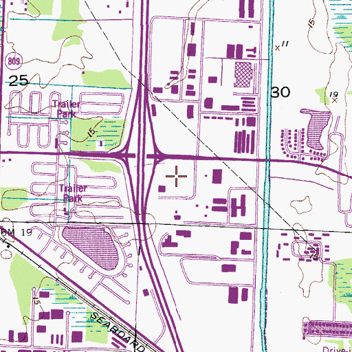 Topographic Map of Northlake Square, FL