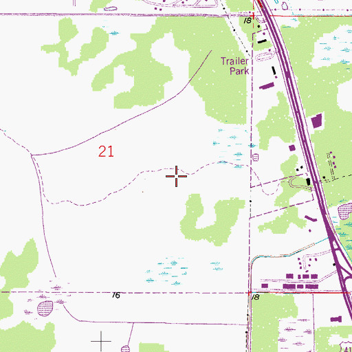 Topographic Map of Northshore Shopping Center, FL