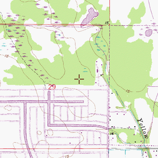Topographic Map of Pine Island Plaza, FL