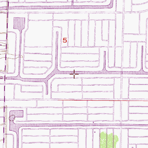 Topographic Map of Coral Pointe Shopping Center, FL