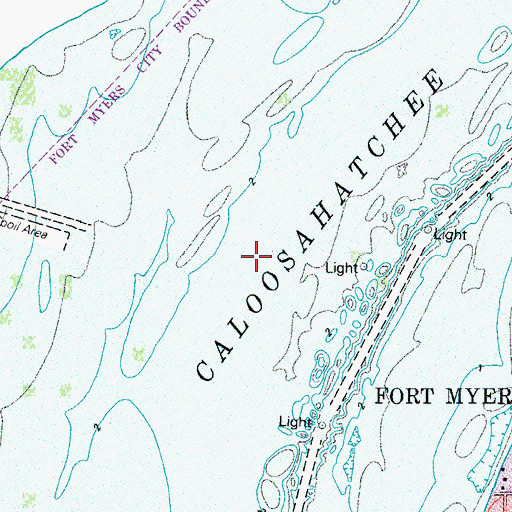 Topographic Map of Morse Shores Shopping Centers, FL