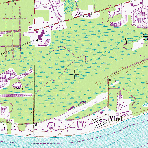 Topographic Map of Baileys Center, FL