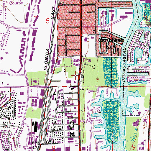 Topographic Map of Christopher Center, FL