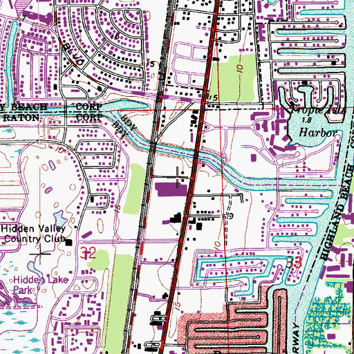 Topographic Map of Colony Shoppes, FL