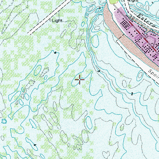 Topographic Map of Pavilion Shopping Center, FL