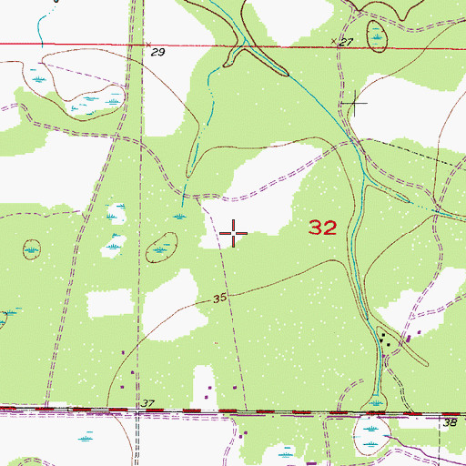 Topographic Map of Springs Plaza, FL
