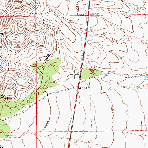 Topographic Map of Guindani Canyon, AZ