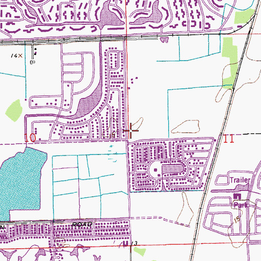 Topographic Map of Meadowlands Plaza, FL
