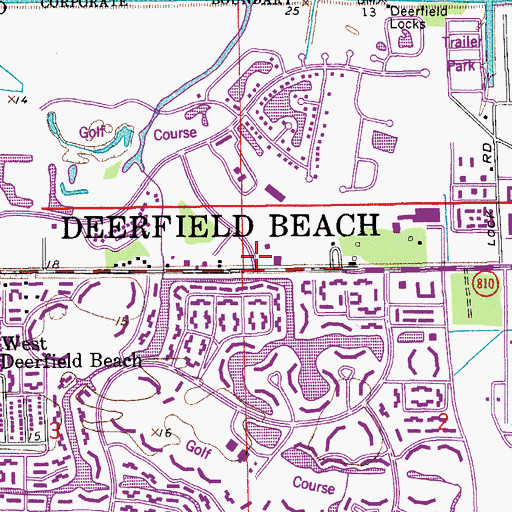 Topographic Map of Trail Plaza, FL