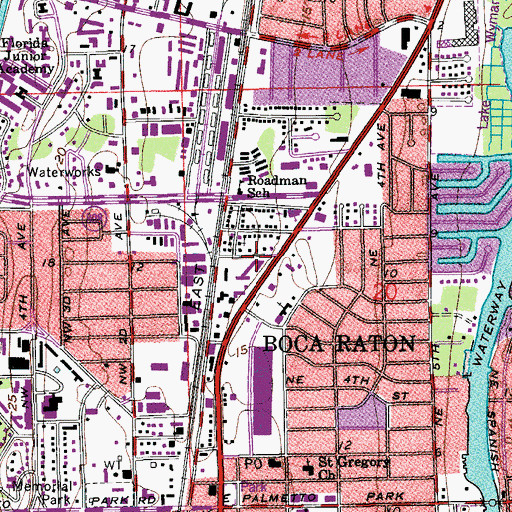 Topographic Map of Fifth Avenue Shoppes, FL