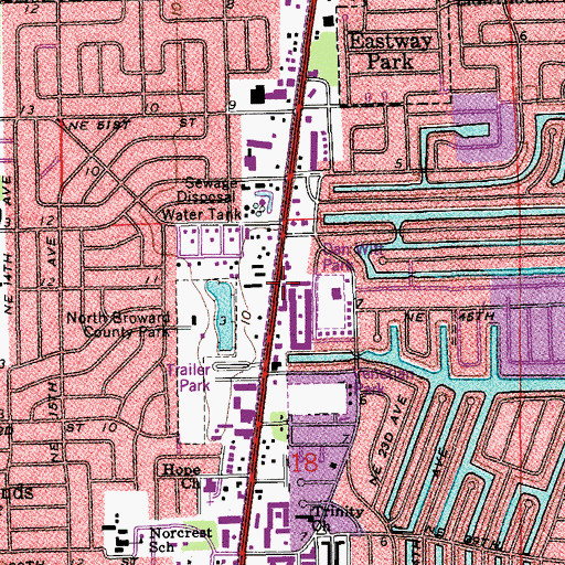 Topographic Map of Rivertowne Square, FL