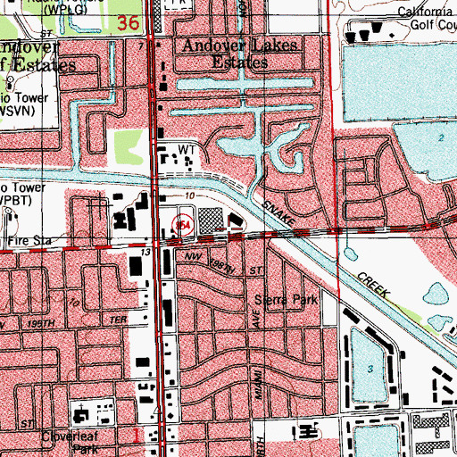 Topographic Map of Shoppes at Concorde Centre, FL