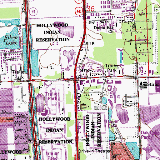 Topographic Map of Emerald Woods Plaza, FL