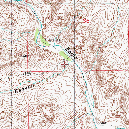 Topographic Map of Guswert Canyon, AZ