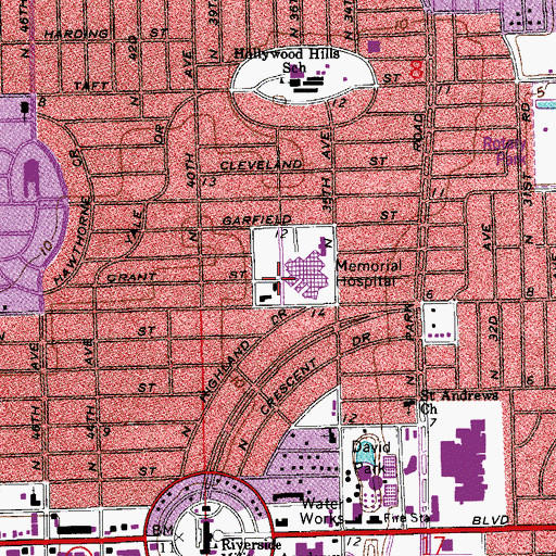 Topographic Map of New Horizons Plaza, FL