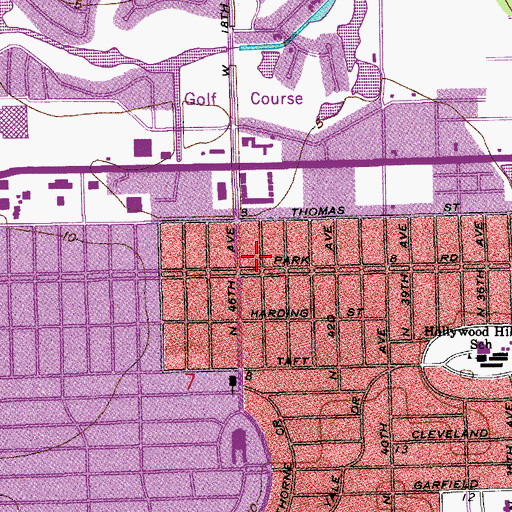 Topographic Map of Poste Haste Shopping Center, FL
