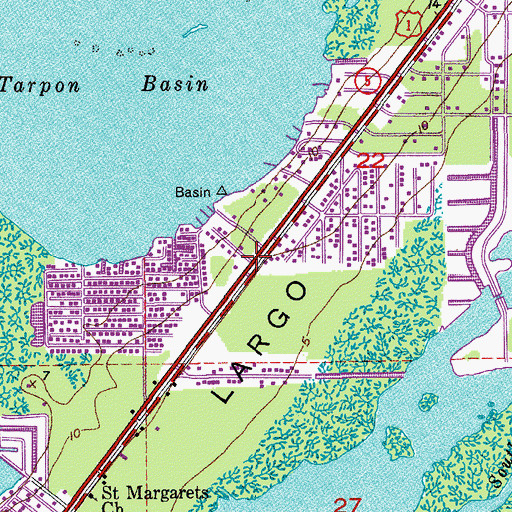 Topographic Map of Waldorf Plaza, FL