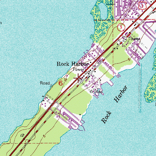 Topographic Map of Tavernier Towne II Shopping Center, FL