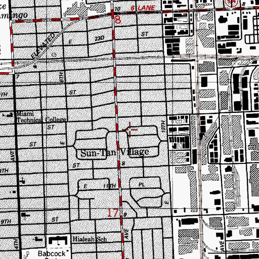 Topographic Map of Granada Plaza, FL